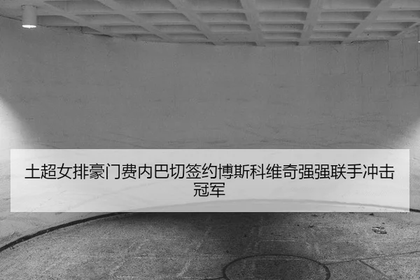 土超女排豪门费内巴切签约博斯科维奇强强联手冲击冠军