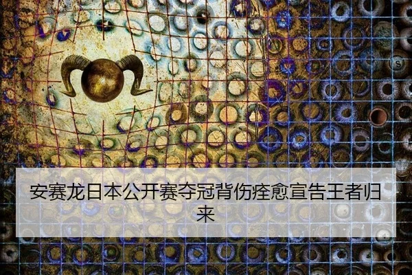 安赛龙日本公开赛夺冠背伤痊愈宣告王者归来